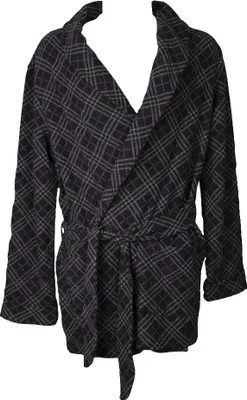 Produktbild von Gekreuzter RAGNO Herren-Morgenmantel mit Taschen und Öko-Milanstich-Wintergürtel aus Baumwollmischung Artikel U585NS, Taglia 48, Cotone 50%,Poliestere 50%