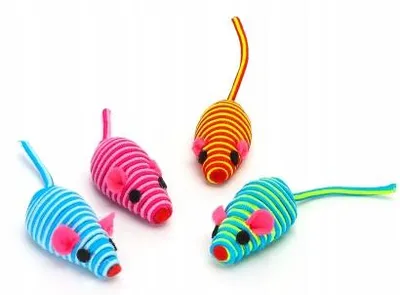 Image de NOBLEZA - Ensemble de 4 jouets pour chats, colorés