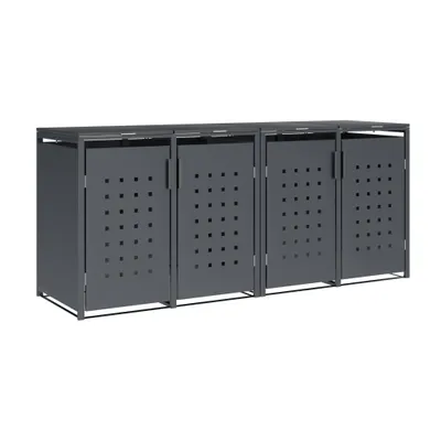 Produktbild von DEGAMO Mülltonnenbox TRIER 264x80x116cm für 4x Tonnen 240 Liter, Stahl anthrazit