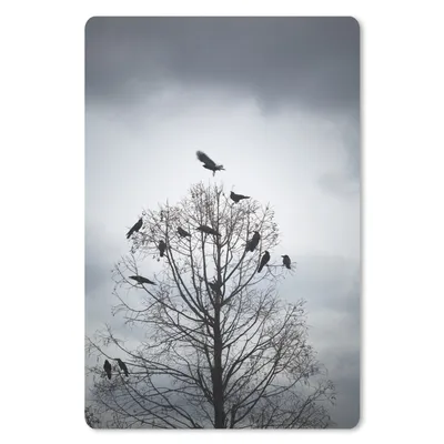 Produktbild von MuchoWow® Mauspad Mousepad Vögel in einem Baum 40x60 cm - Mousepads - Maus Mat - Pad - Mausunterlage - Schreibtisch Accesoire