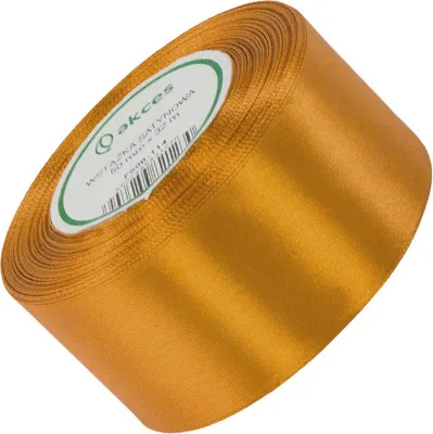 Produktbild von Dunkelgelbes Satinband 50mm - 32mb