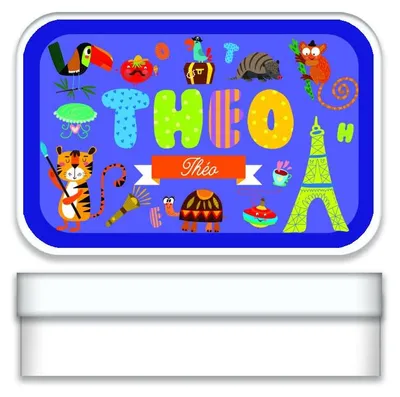 Geschenkbox "Theo" aus Metall, personalisierbar, 2,7x9,7x6,2 cm