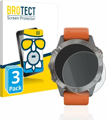 Produktbild von 3x BROTECT Entspiegelungs Schutzglas für Garmin Fenix 6 / 6 Pro / 6 Pro Solar Schutzfolie Panzer Folie Glas Display Schutz matt