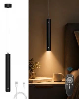 Imagen del producto de Lámpara colgante inalámbrica con batería, control remoto, 4500 mAh