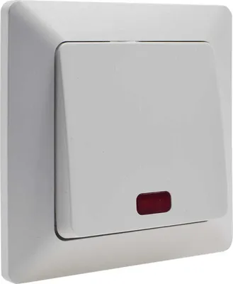 Produktbild von ChiliTec 22775 MILOS Kontroll-Schalter mit Lämpchen 250V/ 10A, inkl. Rahmen, UP, weiß matt