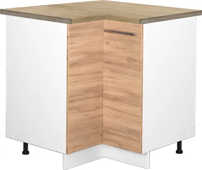 Produktbild von Eckunterschrank Vicco Fame-Line Goldkraft Eiche 80.5 cm , AP Eiche, Model 46313