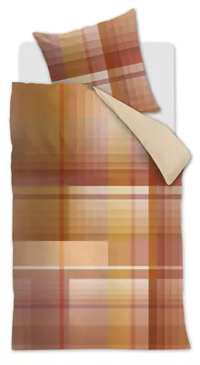 Produktbild von Beddinghouse Bettwäsche-Ganitur Jones Farbe Terrakotta Größe 155x220+80x80