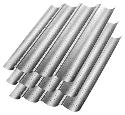 Baguette-Backform 3er-Set, 38 x 33 cm, Antihaft, für 4 Baguettes