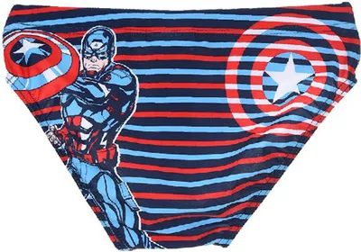 Produktbild von Avengers Captain America Badehose Badeslip Blau, Größe:128