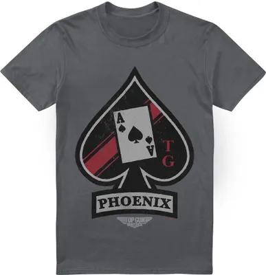 Image de Top Gun : Maverick - "Phoenix Call Sign" T-shirt pour homme TV7057 (L) (Charbon de bois)