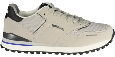 Zdjęcie produktu dla Nowoczesne, szare męskie buty sportowe ze sznurowadłami i wygodną podeszwą.