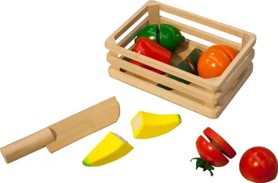 Produktbild von Glow2B Spielwaren Box mit Obst, Gemüse und 1 Messer ,