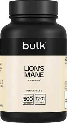 Produktbild von Bulk Lion's Mane Capsules (90) Unflavoured - Vitamine, Mineralien & Gesundheit - Kräuter