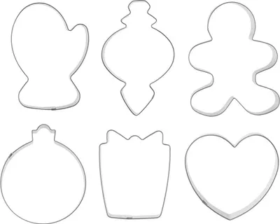 Produktbild von Ausstechformen-Set, Edelstahl, 6 festliche Formen