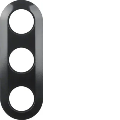 Produktbild von Hager 138131, Schwarz, Duroplast, 222 mm, 80 mm, 2 Stück(e)