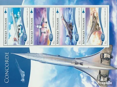 Produktbild von Briefmarken Togo 2015 Mi 6609-6612 Kleinbogen (kompl. Ausgabe) postfrisch Concorde