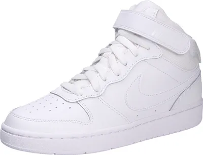 Produktbild von Nike Court Borough Mid Sportschuhe Kinder Sneaker sportlicher Schnürer Weiß Freizeit, Schuhgröße:EUR 39 | US 6.5Y