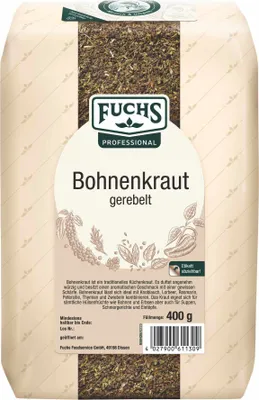 Produktbild von Fuchs Bohnenkraut gerebelt auch Pfefferminzkraut genannt 400g