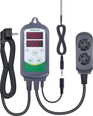 Zdjęcie produktu dla Cyfrowe regulatory temperatury z czujnikiem NTC do ogrzewania i chłodzenia