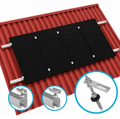 Produktbild von Erweiterungs-Montageset Klickfix 250mm, Wellblech/Faserzement silber, für Solarmodule, PV-Halterung, Schrägdach/Dach Flachdach
