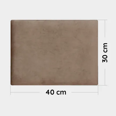 Produktbild von gepolsterte Wandpaneele Kopfstütze Wandkissen Wandpolster 40x30cm Samt