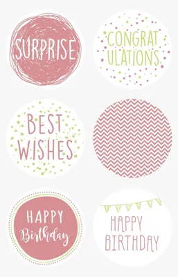 Produktbild von HEYDA 203780801 Sticker Happy Birthday 10 x 19 cm Sticker Ø 4 cm