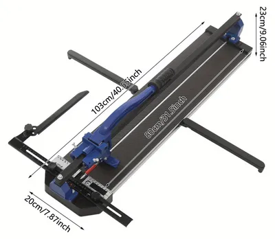 Immagine prodotto di Tagliapiastrelle - Tagliacemento - Macchina per tagliare piastrelle - Utensili per piastrelle - Utensili manuali - Lunghezza di taglio: 80 cm