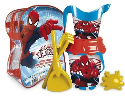Produktbild von Mondo Spiderman Rucksack Mit Strandset 25x33 Cm Golden  Kinder Golden One Size