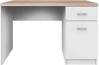 Obrázok produktu pre Kondela PC stolík Topty Typ 9 1D1S/120 - biela / dub sonoma