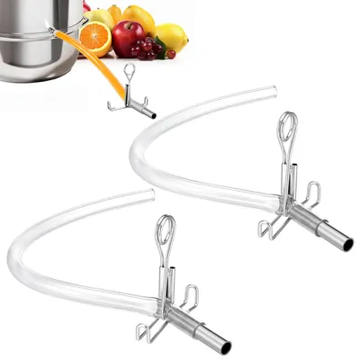 2-teilige Schlauchset für Dampfentsafter, Silikon, Edelstahl, 35 cm