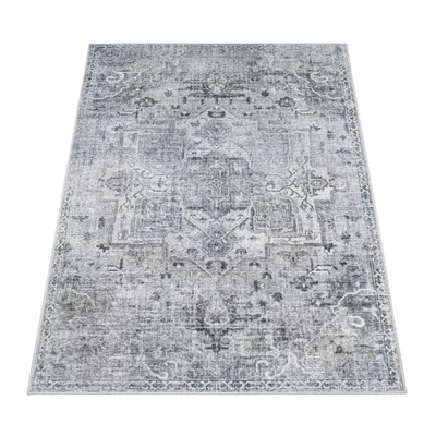 Immagine prodotto di Tappeto soggiorno tessuto piatto orientale marocchino ornamenti vintage lavabile dimensioni 80x150 cm