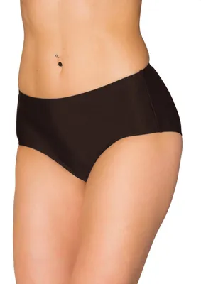 Produktbild von Aquarti Damen Bikinihose mit Mittelhohem Bund , Farbe: Braun, Größe: 46