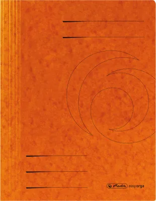 Produktbild von Herlitz Spiralhefter A4 Quality-Karton orange - 1 Stück