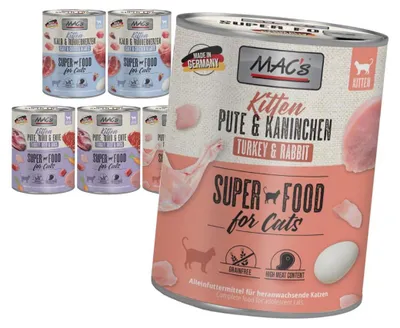Zdjęcie produktu dla MAC's Kitten 6x800g Bezzbożowa Mokra Karma Dla Kociąt Mix 3 Smaków