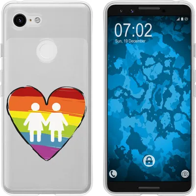 Produktbild von PhoneNatic Case kompatibel mit Google Pixel 3 Silikon-Hülle pride Frauen M4