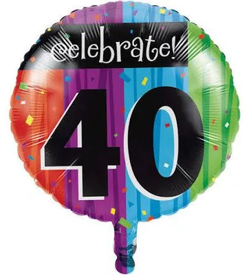 Produktbild von 40. Geburtstag "Celebrate" Folienballon