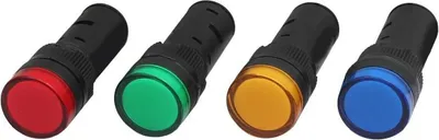 Produktbild von Leuchtmelder Kontrollleuchte Signallampe Signalleuchte Warnlampe Signallampe LED 16mm Rot 24V