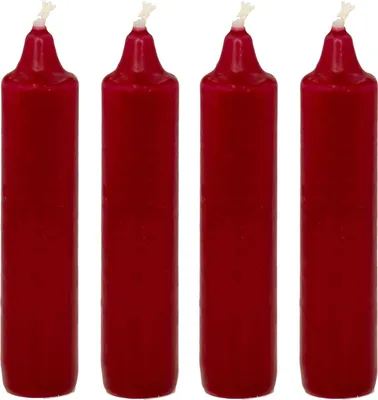 Produktbild von EWA Adventskerzen, 4 Stück, Adventskerzen:dunkelrot