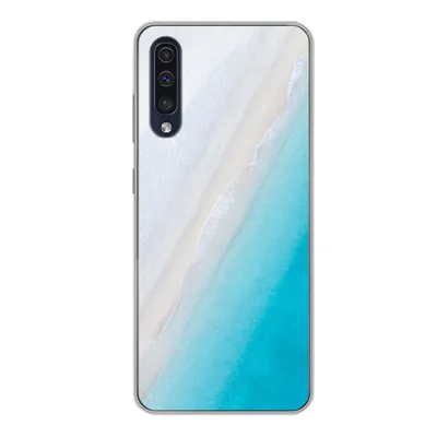 Produktbild von MuchoWow® Handyhülle Schutzhülle Hülle für Samsung Galaxy A50 Strand - Meer - Blau Silikon Softcase Handy Hülle - Mobiltelefonhülle