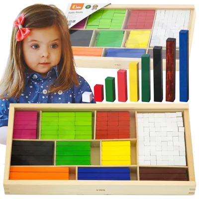 Immagine prodotto di VIGA Bastoncini di legno educativi per la matematica - Tasselli Cuisenaire