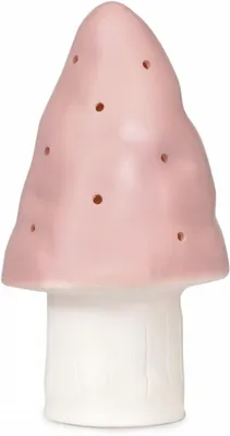 Produktbild von Pilzförmige Nachttischlampe – Für Kinder – Stimmungslicht – Vintage-Stil – Durchmesser 15 cm, Höhe 28 cm – Rosa