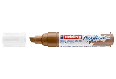 Produktbild von Edding 5000 Acrylmarker Breit, Braun, Meißel, Braun, Extradick, 5 mm, 1 cm
