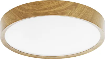 Image de Eglo 98602 MUSURITA LED 6x plafonnier 6x5,5W Ø440mm aspect bois naturel blanc chaud
