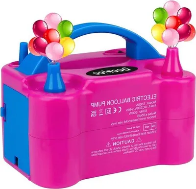 Produktbild von Elektrische Ballonpomp 600 W - rosenrode Dekorationspumpe für Feiern