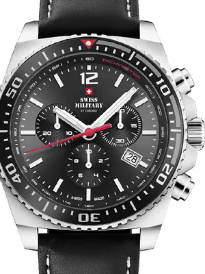 Produktbild von Swiss Military SM34093.03 Sport Chronograph Herrenuhr 45mm 10ATM