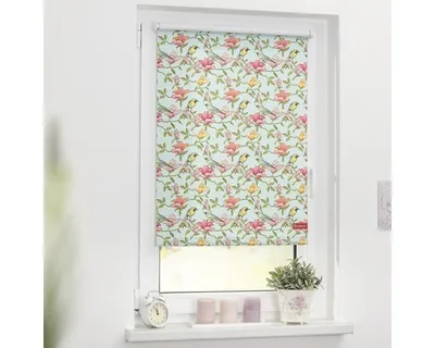 Obrázek produktu pro Roleta na okno Lichtblick bez vrtání zelení ptáci 90x150 cm včetně upínacích držáků