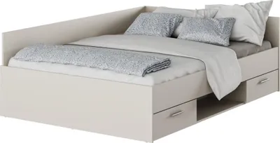 Zdjęcie produktu dla Kondela Rama łóżka ze schowkiem Boat 140 - kaszmir