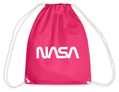 Produktbild von Spreadshirt NASA Logo Turnbeutel, One size, Fuchsia