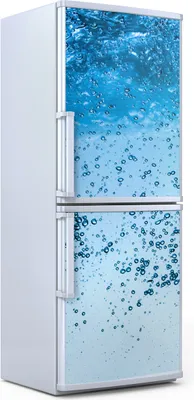 Produktbild von Kühlschrankdekoration  60x180 cm  Aufkleber auf dem Kühlschrank - Spritzen Wasser