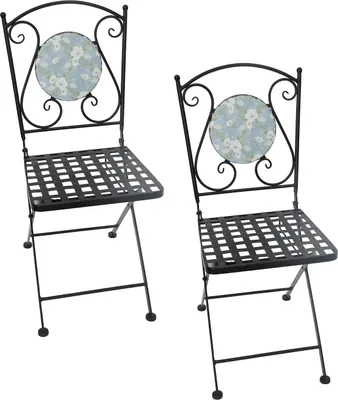 Produktbild von Gartenstühle 2 Stück Celia Petunien